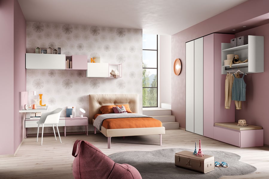 Cameretta rosa pastello K121