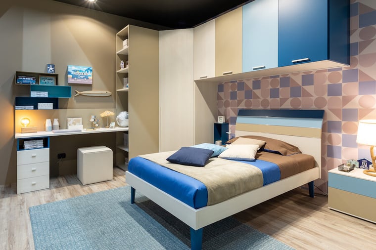 Come sfruttare le pareti in altezza con le camerette a ponte Moretti Compact