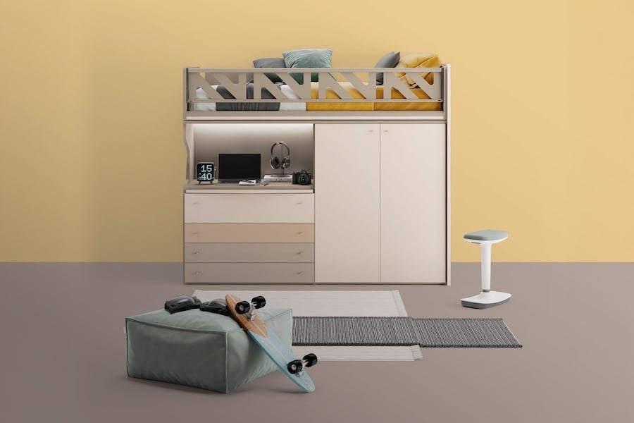 cameretta_soppalcata_con_armadio_e_scrivania_integrata