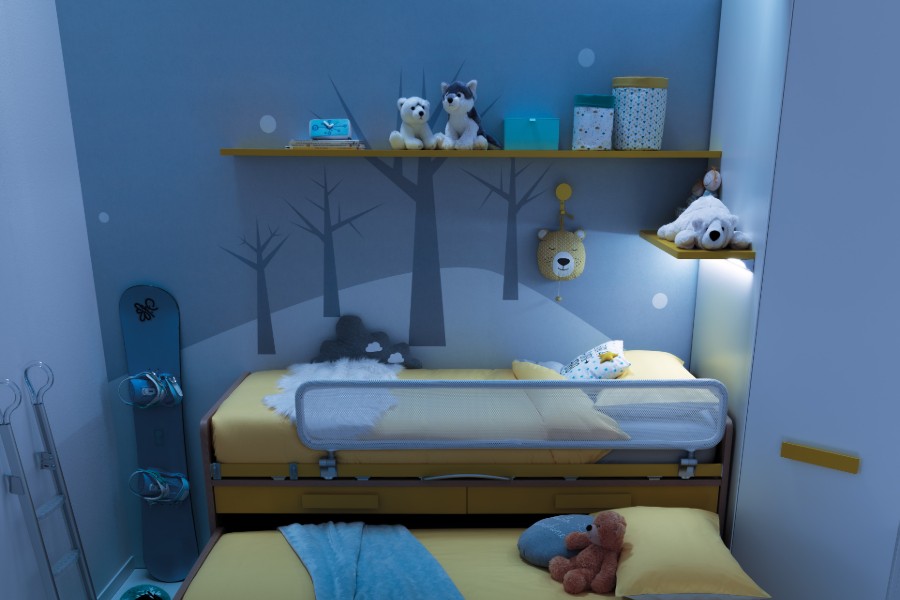 Colori per le pareti della cameretta dei bambini: idee Moretti Compact