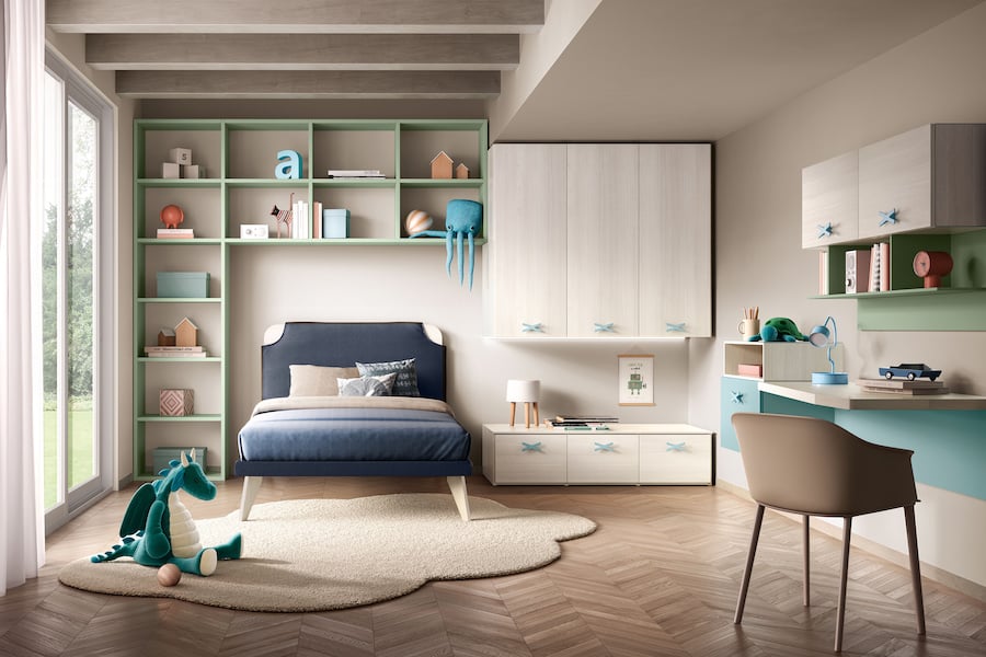 Come fare felice figlio con arredamento cameretta K102