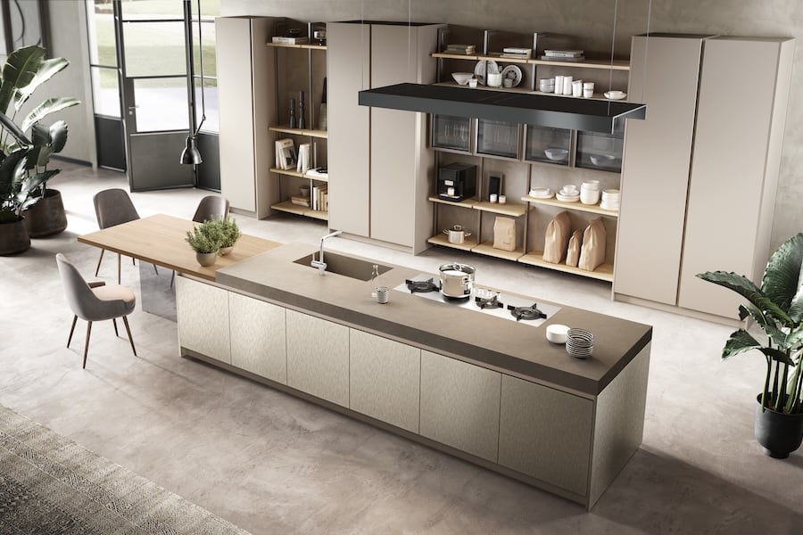 Come integrare cucina open space living Venere