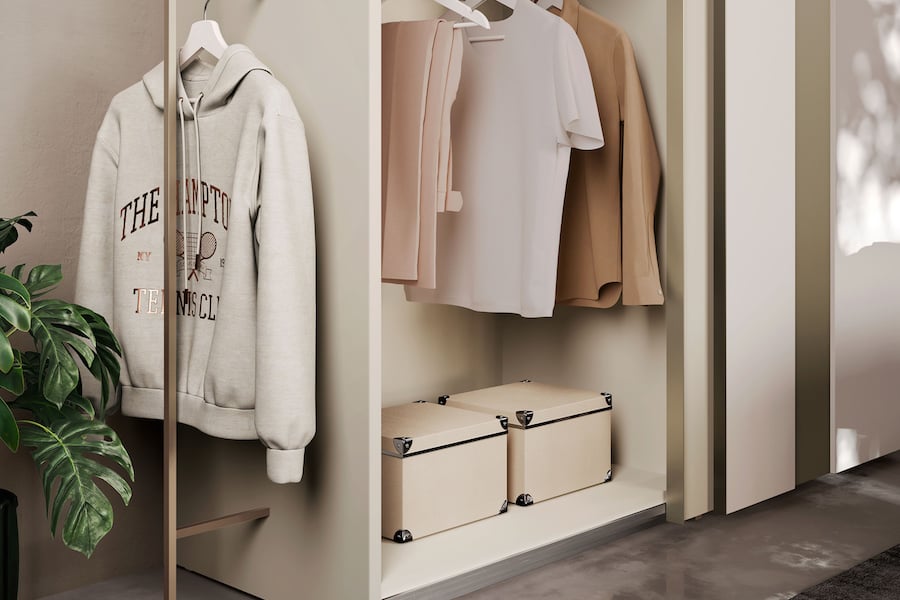 Come organizzare armadio con giusti accessori Y110