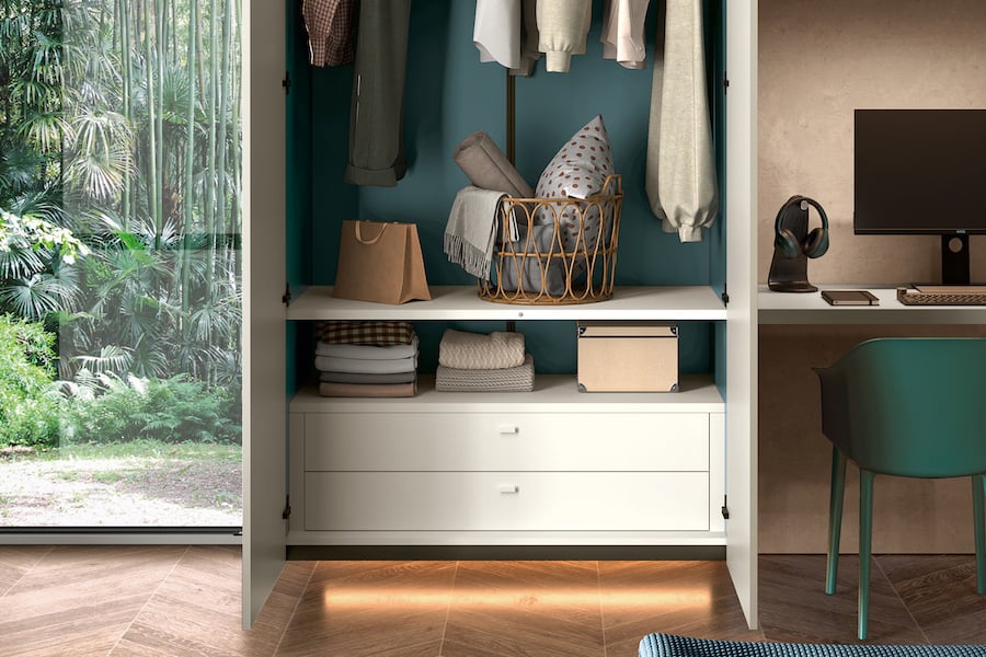 Come organizzare armadio con giusti accessori Y111 moretti Compact