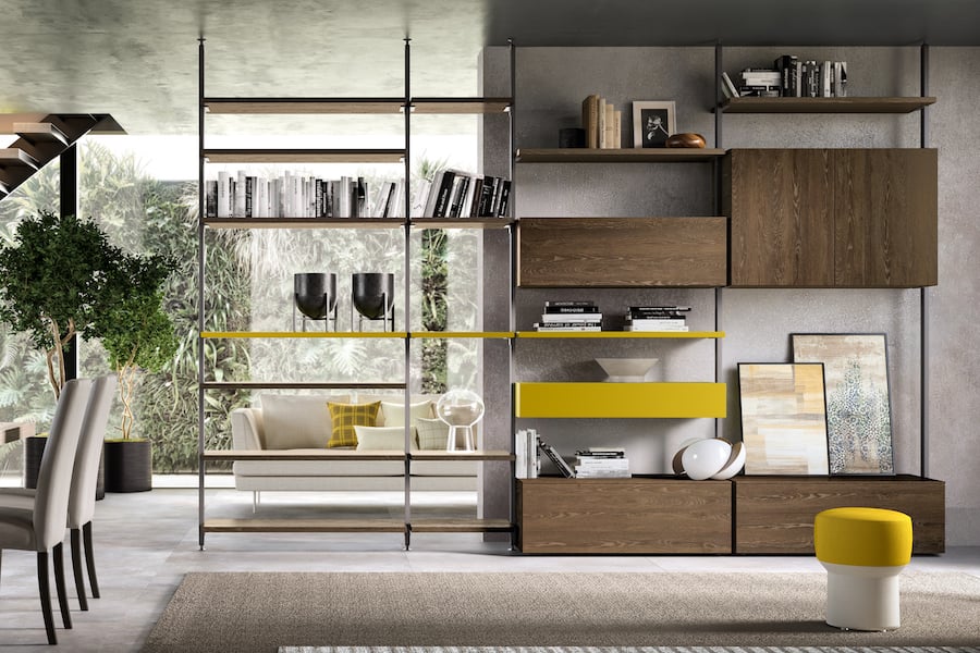 Che parete scegliere per una libreria particolare?