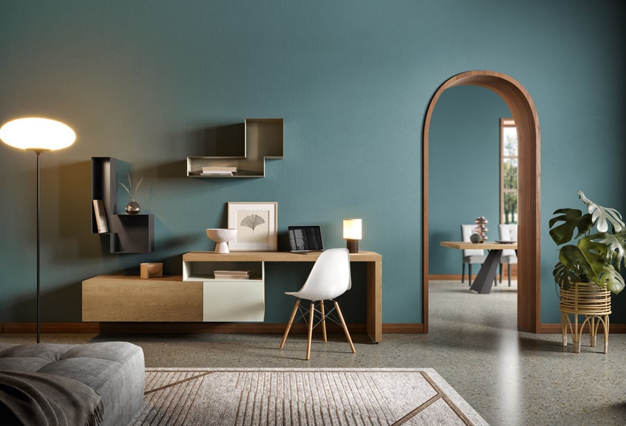 Creare un angolo studio funzionale nel soggiorno 5