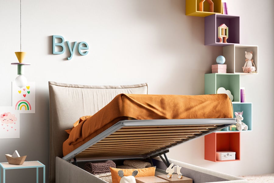 Arredare la parete con i cubi