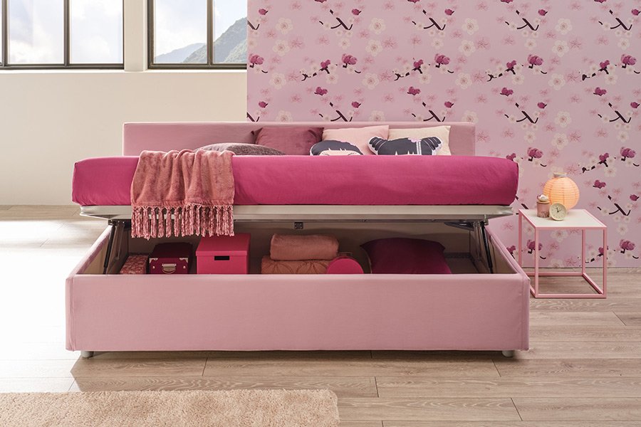 Cameretta con divano letto per bambine Moretti Compact