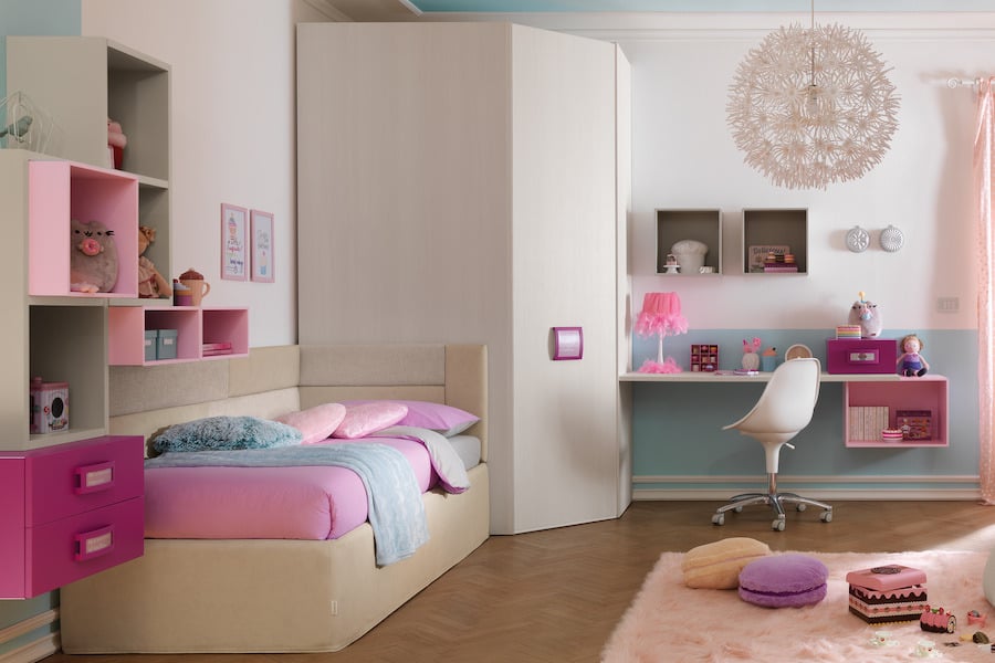 Idee e soluzioni per camere dei bambini multifunzione