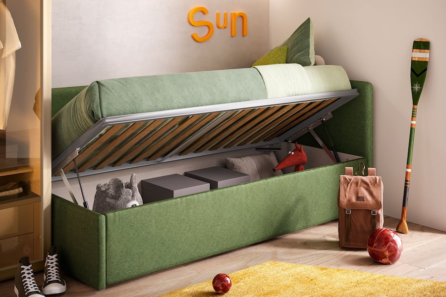 Divano letto Topazio Soft con box