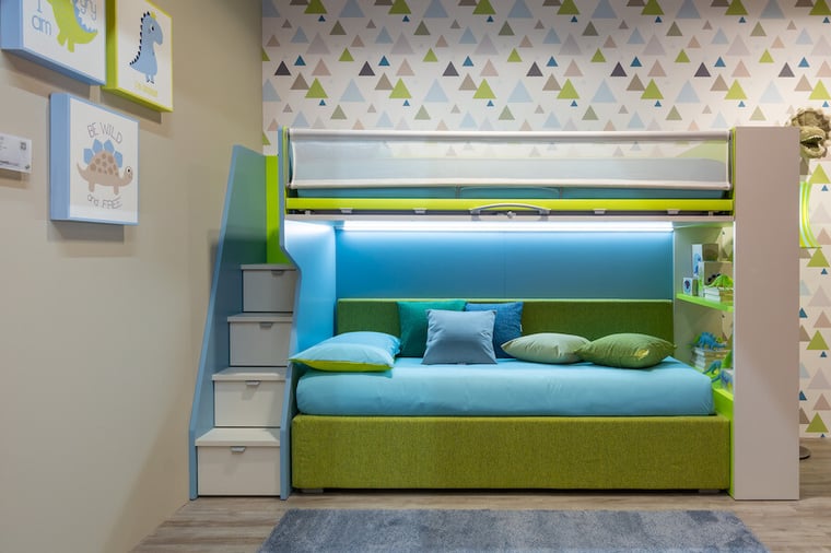 La sicurezza dei letti a castello per bambini Moretti Compact