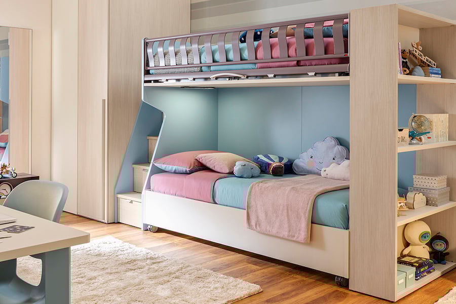 I vantaggi del letto a castello per bambini Moretti Compact