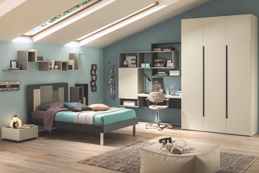 La collocazione ideale per un letto a una piazza e mezza Moretti Compact Camerette