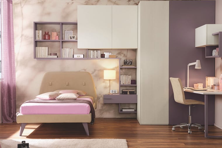 Letto a una piazza e mezza L 137 / A 110 / P 214,5 Moretti Compact Camerette
