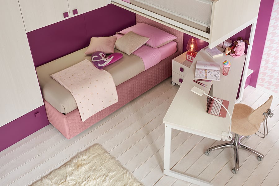 Scrivania per cameretta piccola Moretti Compact KC510
