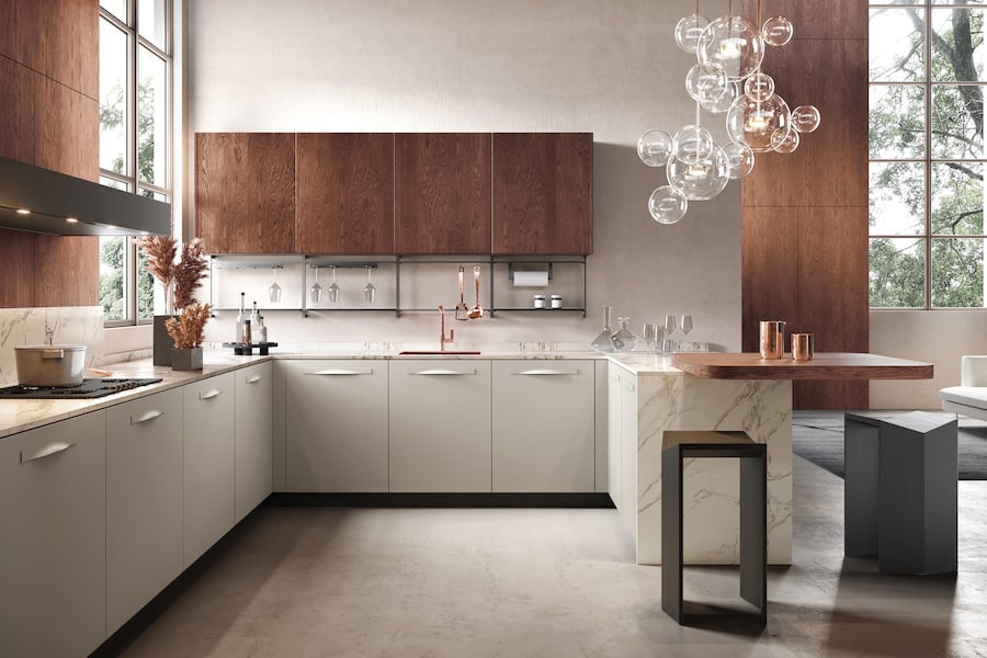 Stile cucina Moretti Compact Moon penisola