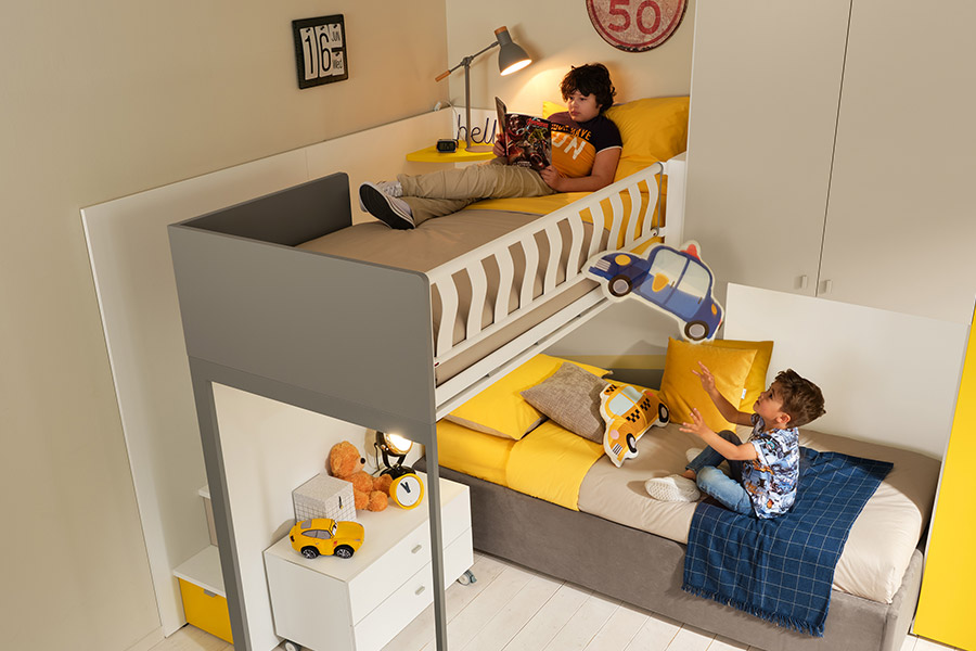 6 camerette moderne con 2 letti per bambini e ragazzi di ogni età